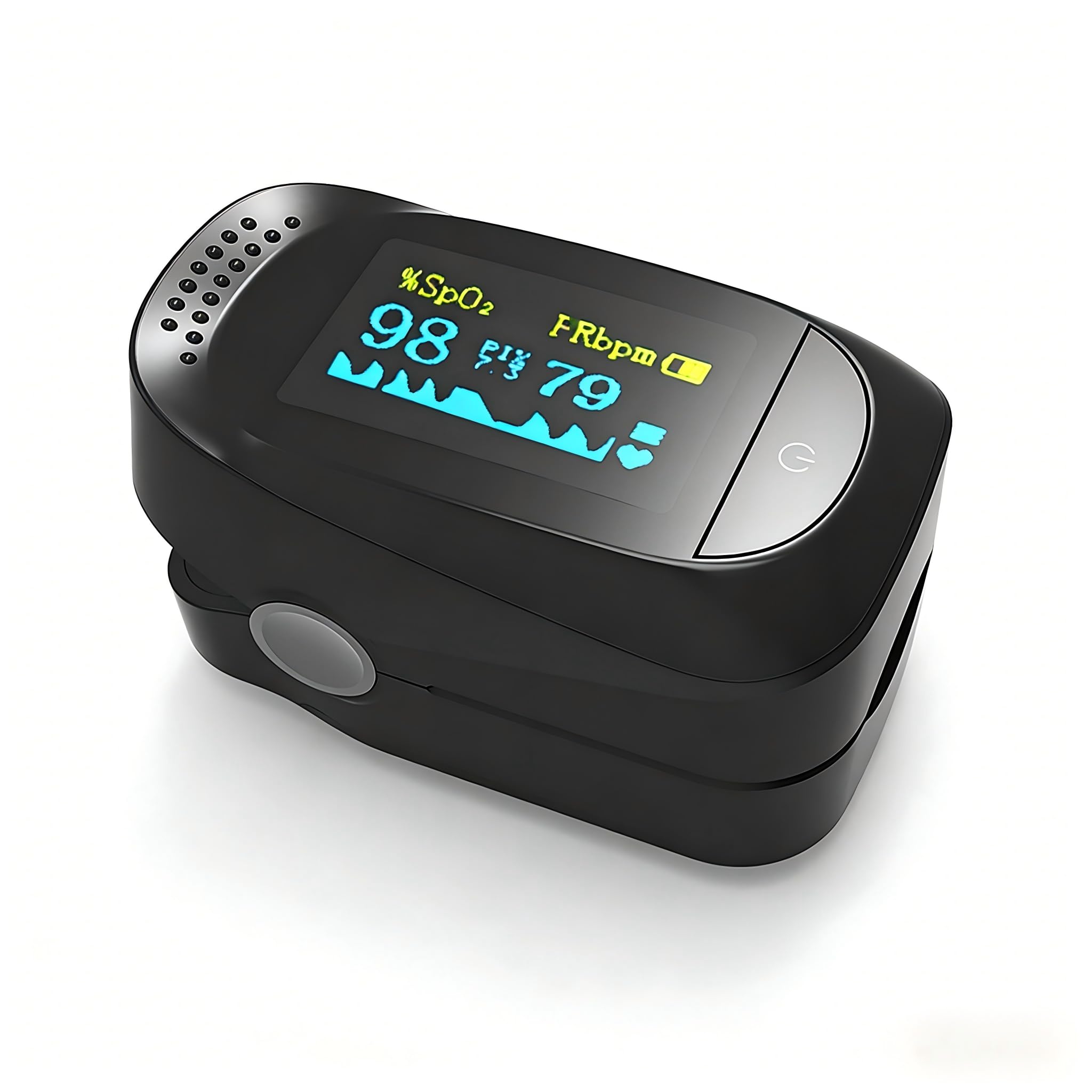 Finger Pulse Oximeter| Accurately Measures Blood Oxygen Saturation|Heart Rate Monitor,Auto-Rotating OLED Screen for Home Use, Sports, Aviation & Health Monitoring