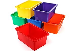 Nicunom Stackable Organizer Bins - Cubby Buckets for the Classroom
