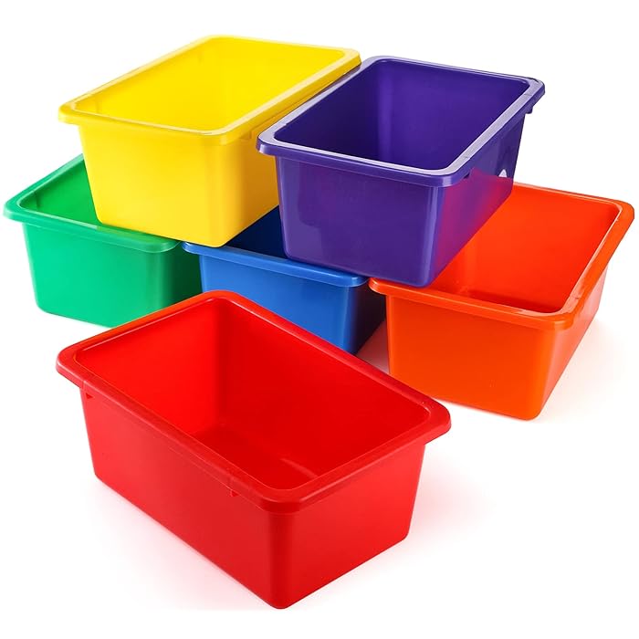 Buy Nicunom 6 Pack Cubby Bin Storage Bins, MultiPurpose Plastic