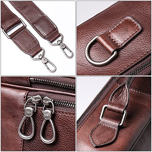 HBJWOV Men's Handbag Briefcase Business Computer Bag Diagonal Retro Business Travel Men's Bag3