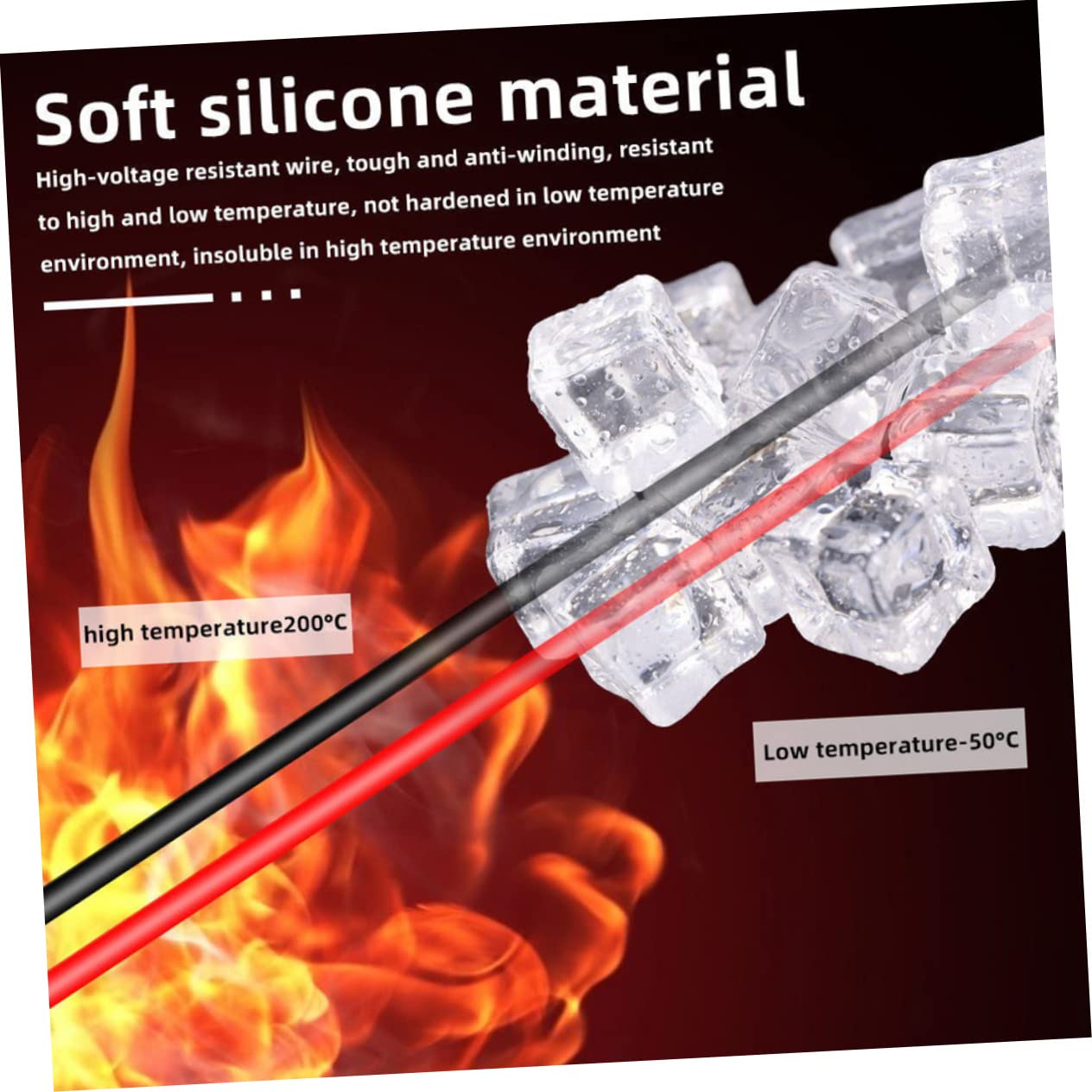 SOLUSTRE 3paia Puntali Per Multimetro Isolante Probes Per Misurazione Precisa Resistente Temperature e Basse Temperature Accessori Per Voltmetro