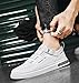 Men's Casual Sneakers - Fashion Design, Comfortable and Breathable with Anti-Slip Function, Suitable for Daily wear (White,8.5)