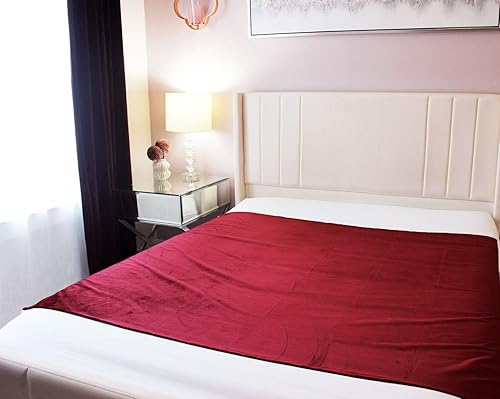 Manta sensual 100 % impermeable, a prueba de fugas, silenciosa, ultra suave, reutilizable y lavable, y protector de colchón con lados plegables para