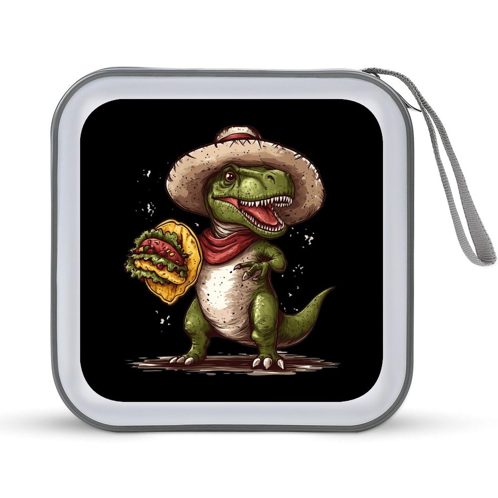 Tacoes Dinosaur CD Case Portable DVD Holder Storage Organizer for Home Travel