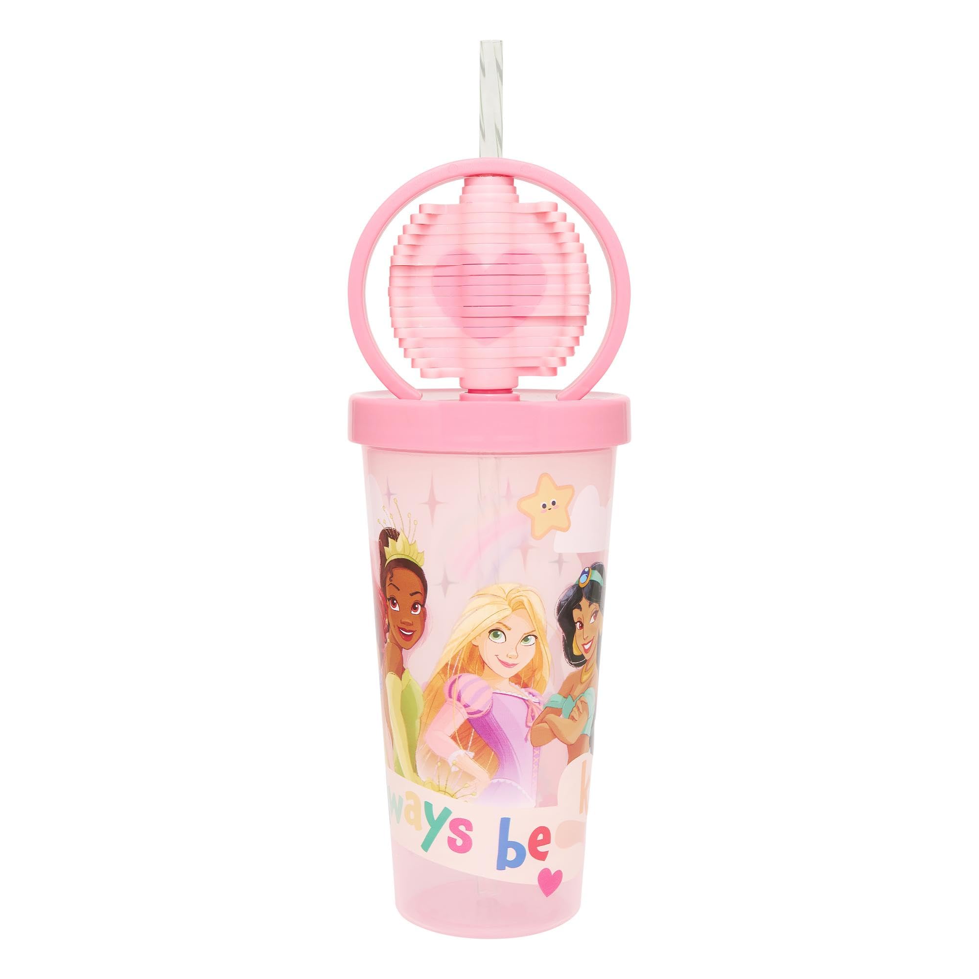 Disney Fidget Spinner Tumbler with Straw & Lid for Kids - Sip, Spin, Smile!