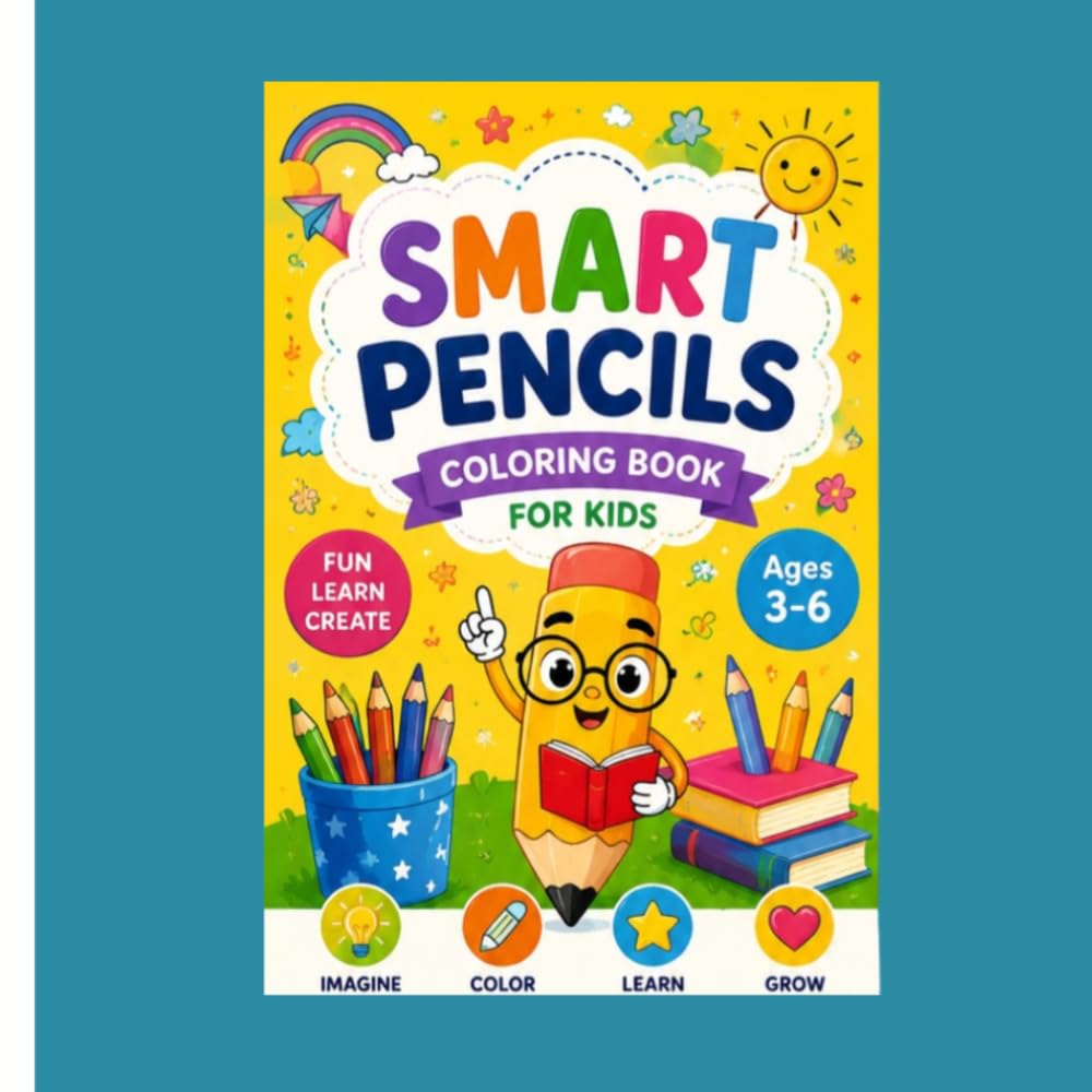 Smart Pencils coloring book for kids: Educational and entertaining alphabets coloring book for kids ages 3-6