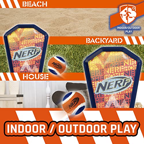 NERF-Toss-and-Catch-Game-with-Paddles-Ball-Tennis-Ball-Catch-Game-with-2-Self-Stick-Paddles-Perfect-Kids-Beach-Toy-Backyard-Game-Set-Includes-2-Sticky-Mitts-Tennis-Ball