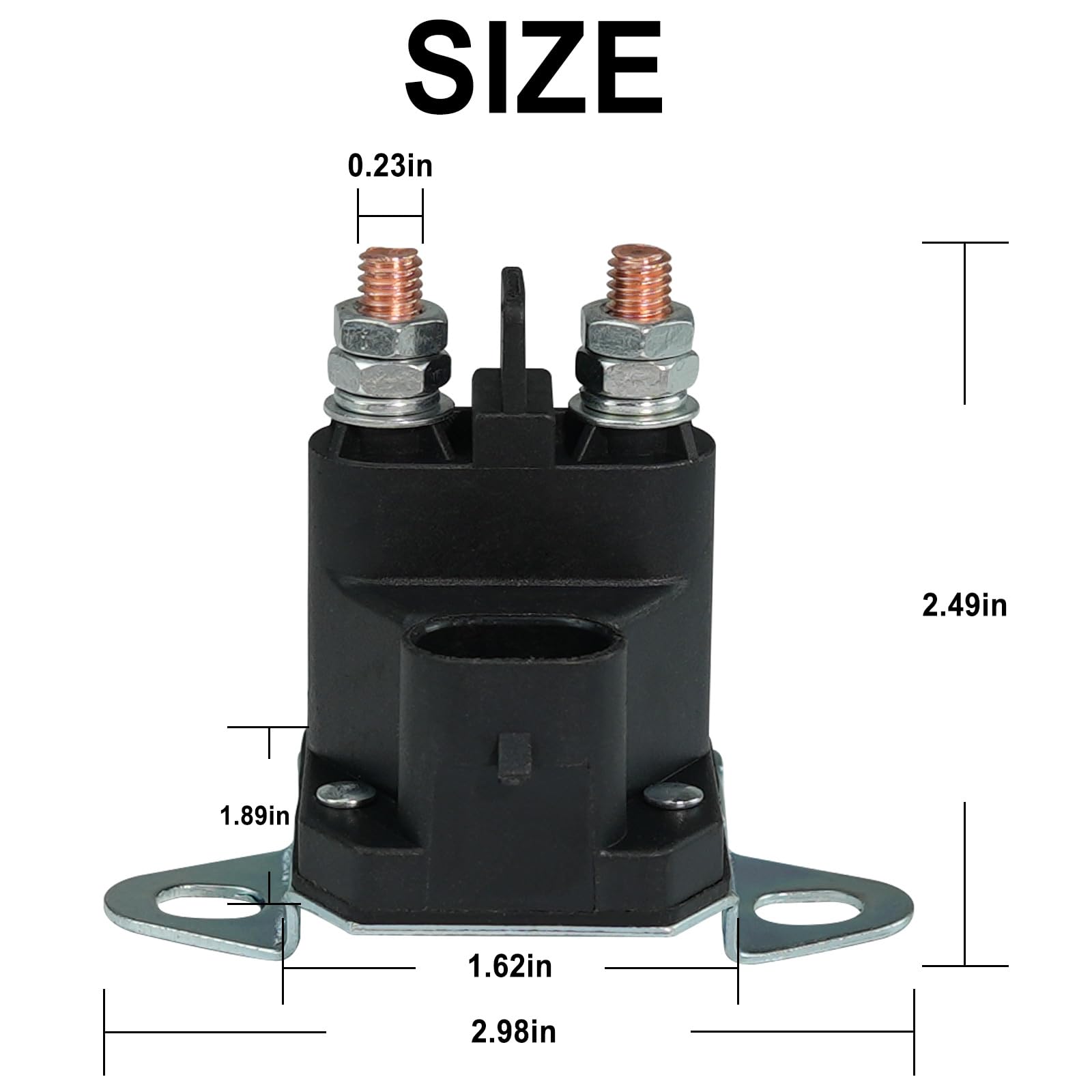 04781700 - Solenoide de arranque para cortacésped de 12 V compatible con cortacéspedes Grave-ly Ari-ens Zero Turn Zoom IKON ZTX ZT XL