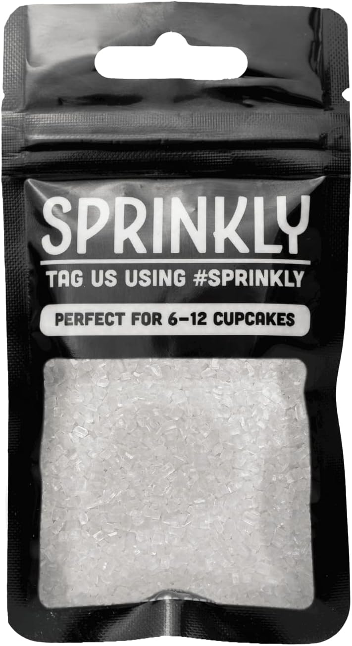 SPRINKLY - Sugar Crystals - White - 30g