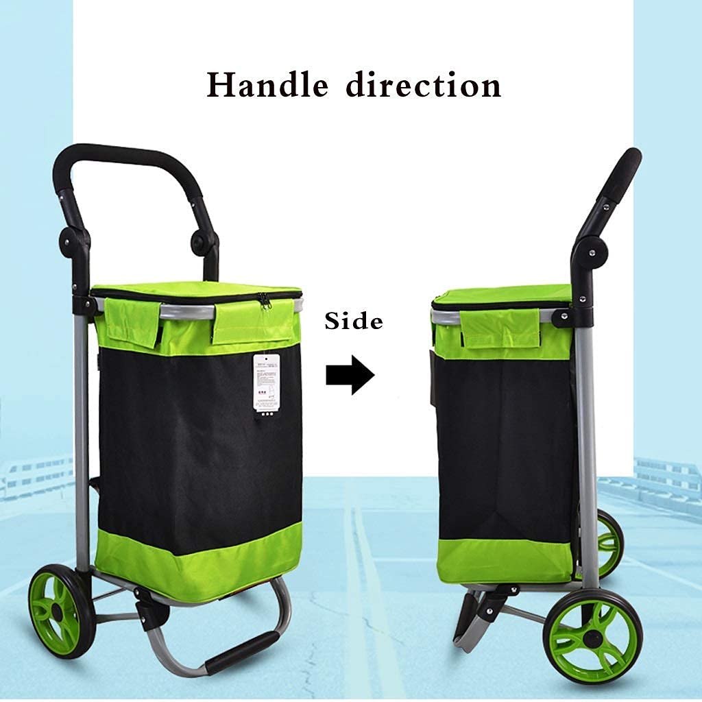 Multifuncional de Almacenamiento de la Carretilla, Carros de la Compra Plegable de Compras de Comestibles Compras Compras Salgo Pequeño Carro/Carro Portátil Ancianos Paseando Gran Capacidad A