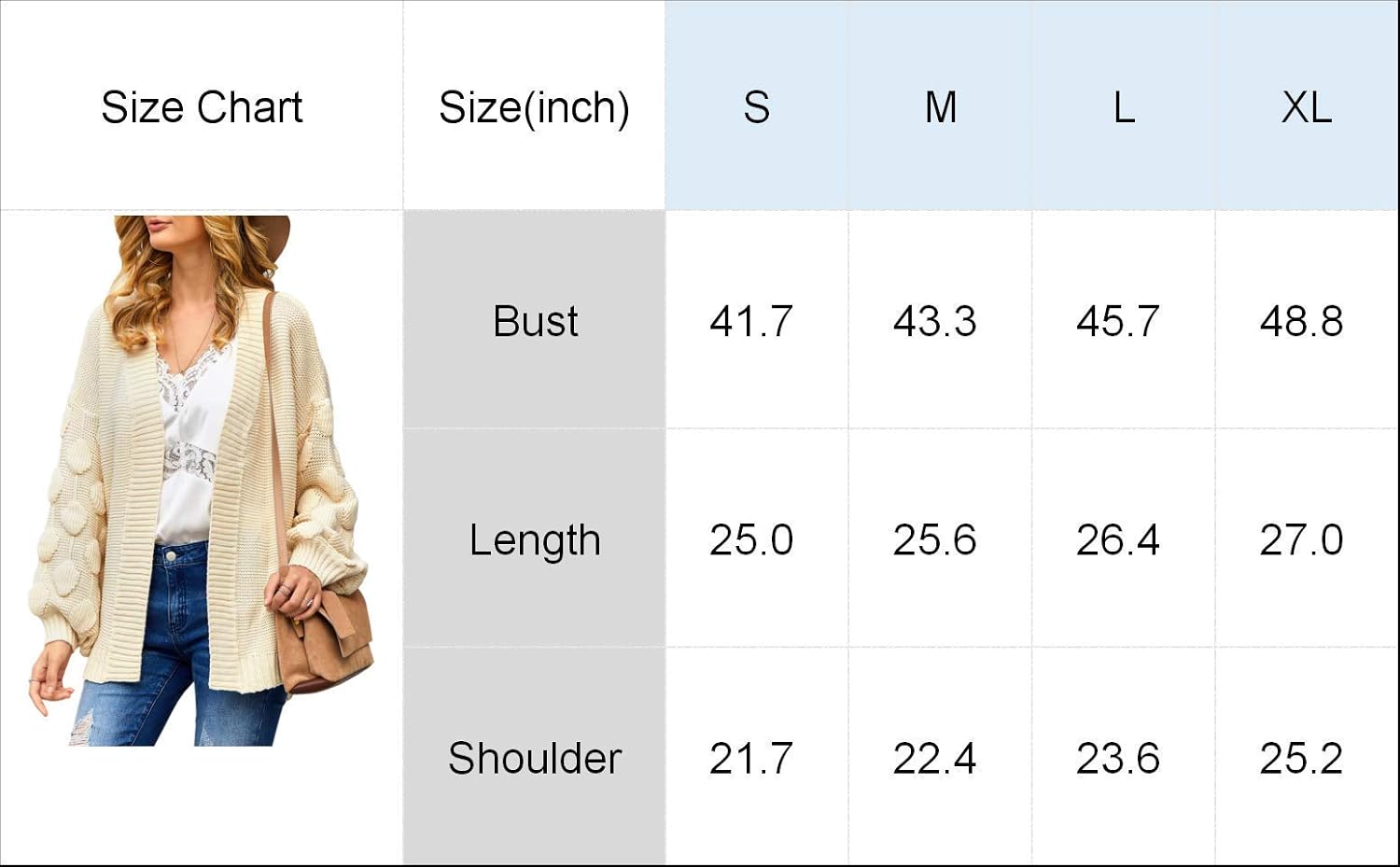 FERBIA Women Oversized Cardigan Knitted Cute Chunky Sweaters Wrap Long Fall Pom Pom Open Front Knit - Image 4