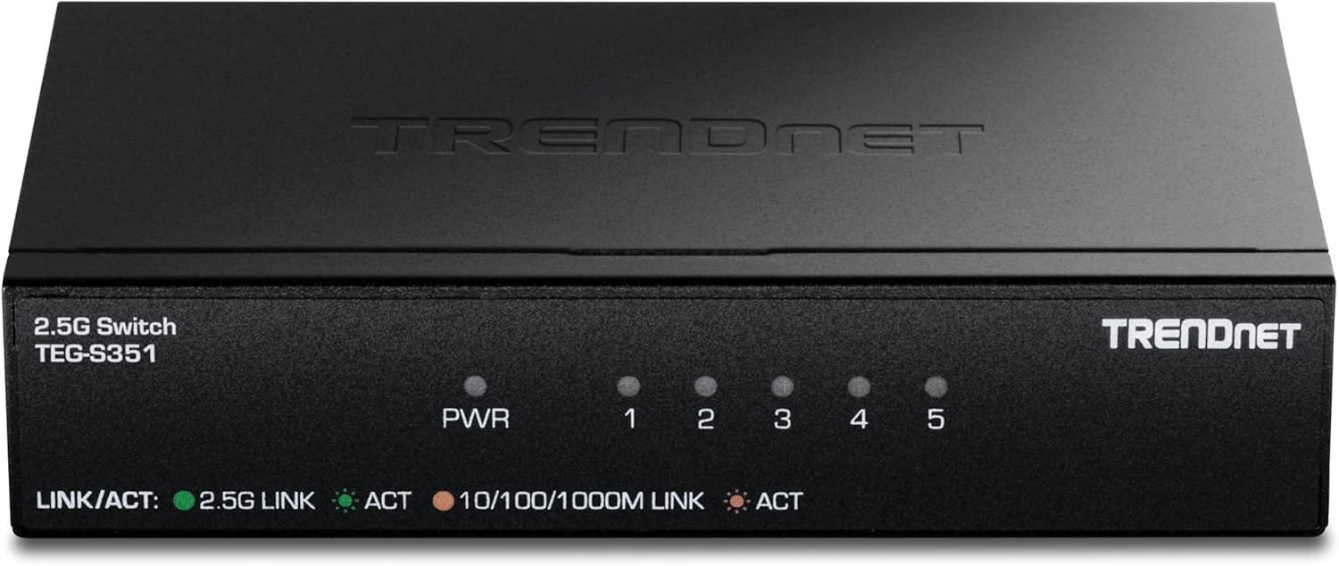 TRENDnet 5-Port 2.5Gb Switch