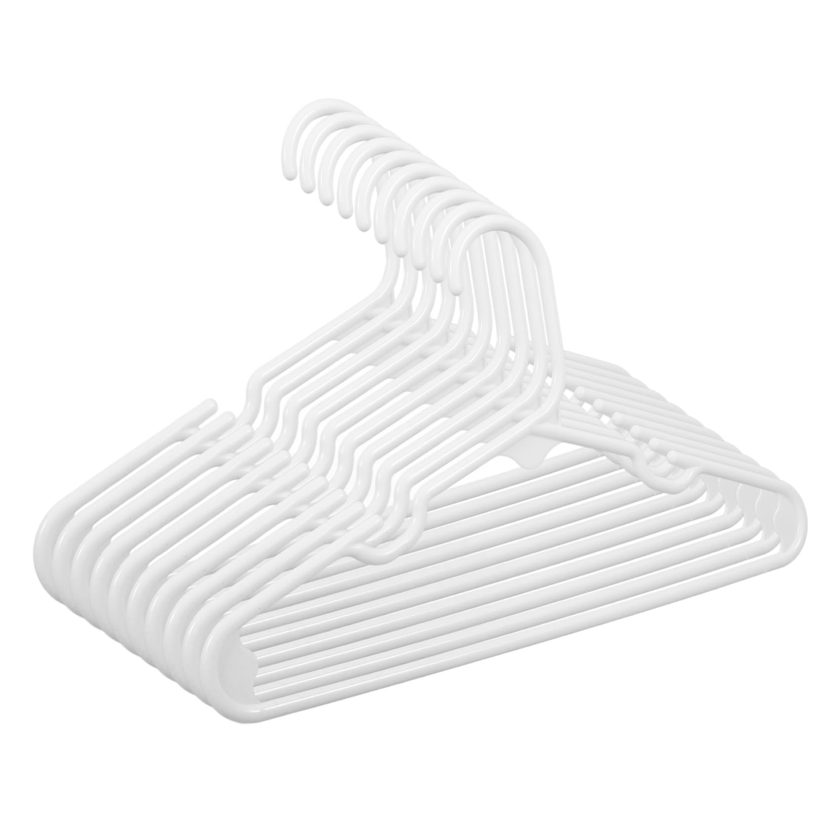 STOBAZA 10Pcs Non Slip Clothes Hangers Space Saving Design for Dry Wet Clothes Elegant Hangers for Closet Organization for Boys