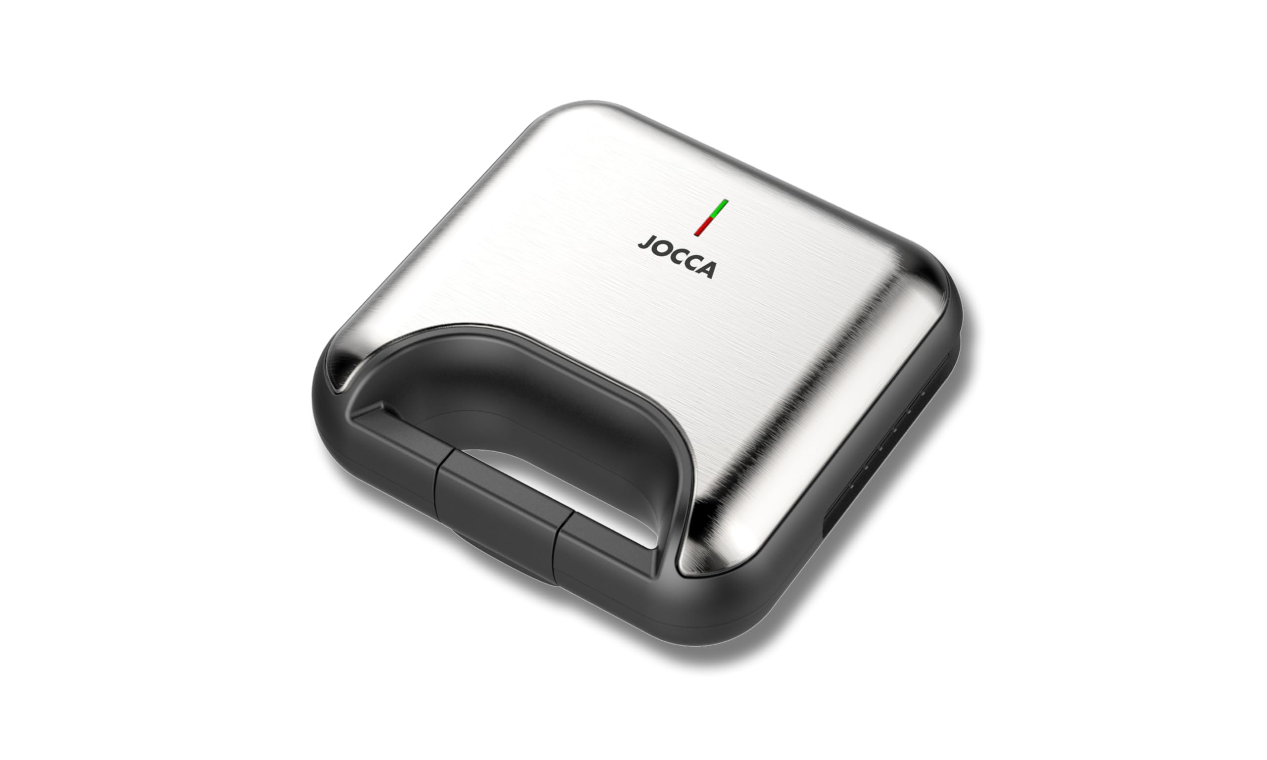 JOCCA - Gofrera Sadwichera Panini con Placas Intercambiables/ 3 en 1/ Acero inoxidable/ Placas antiadherentes/ Cocina gofres, precalienta/ Luz indicadora