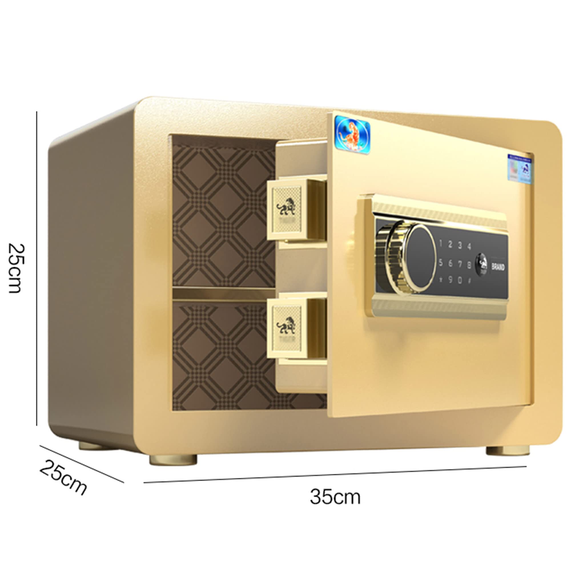 cassaforte, Casseforti da Ufficio, casseforti elettroniche for casa/Hotel/Viaggi(A,42cmx32cmx35cm)