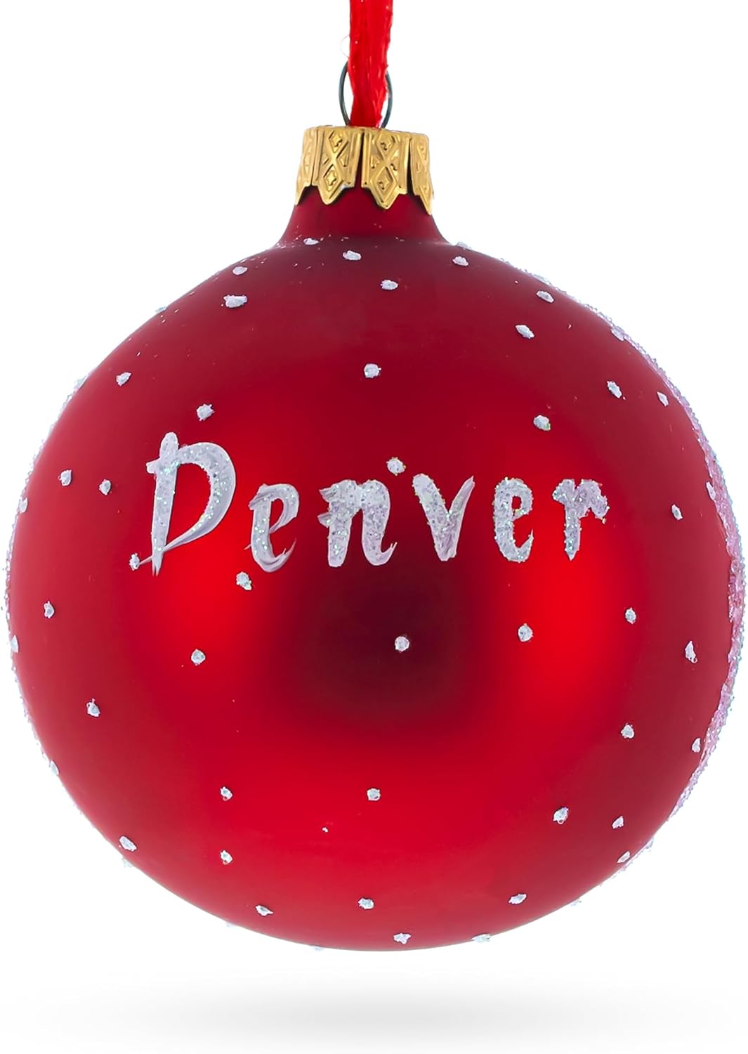 Denver, Colorado Glass Ball Christmas Ornament 3.25 Inches