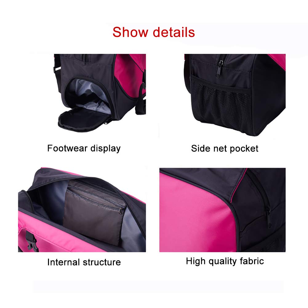 Tbest Tappetino da Yoga Tote Holde, Grande Sport Che Trasporta la Palestra di Fitness capacità Sport Che Trasporta la Borsa di Fitness per Lo Yoga
