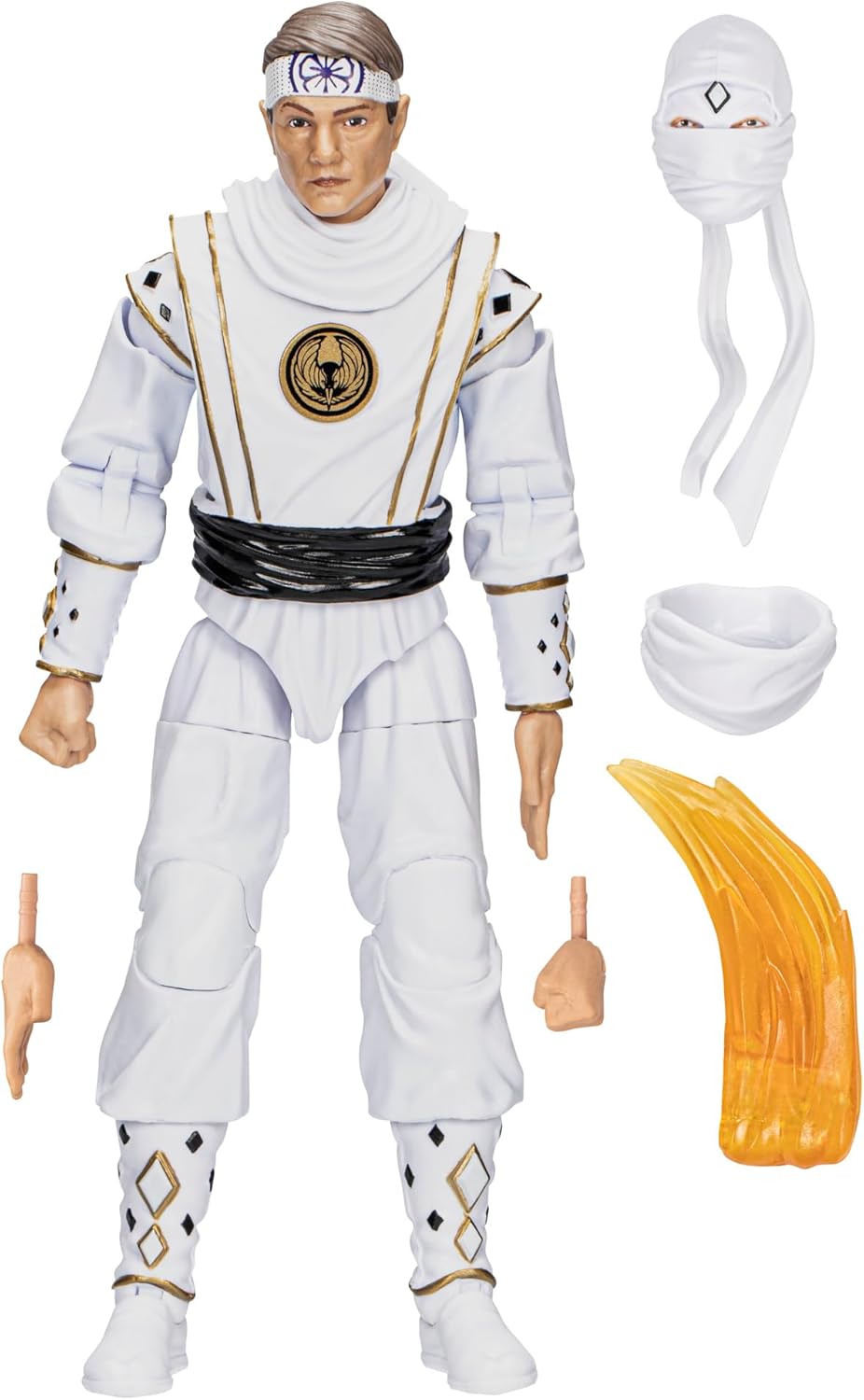 Hasbro - Power Rangers X Cobra Kai Lightning Collection Morphed Daniel LaRusso White Crane Ranger
