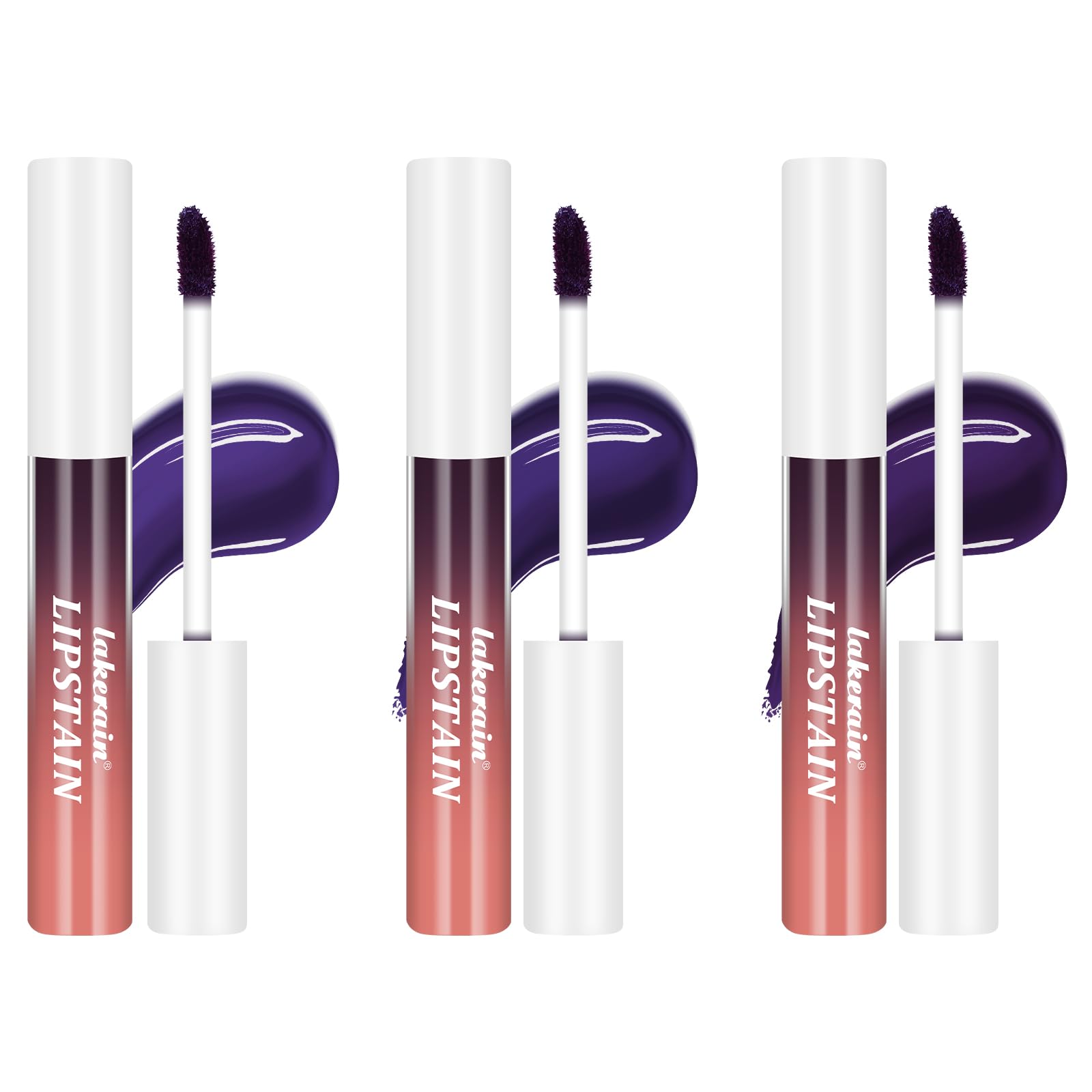 LOPHE 3 Pcs Peel Off Lip Stain Set, Peel Off Matte Waterproof and Anti-Smudge Tattoo Lip Stain