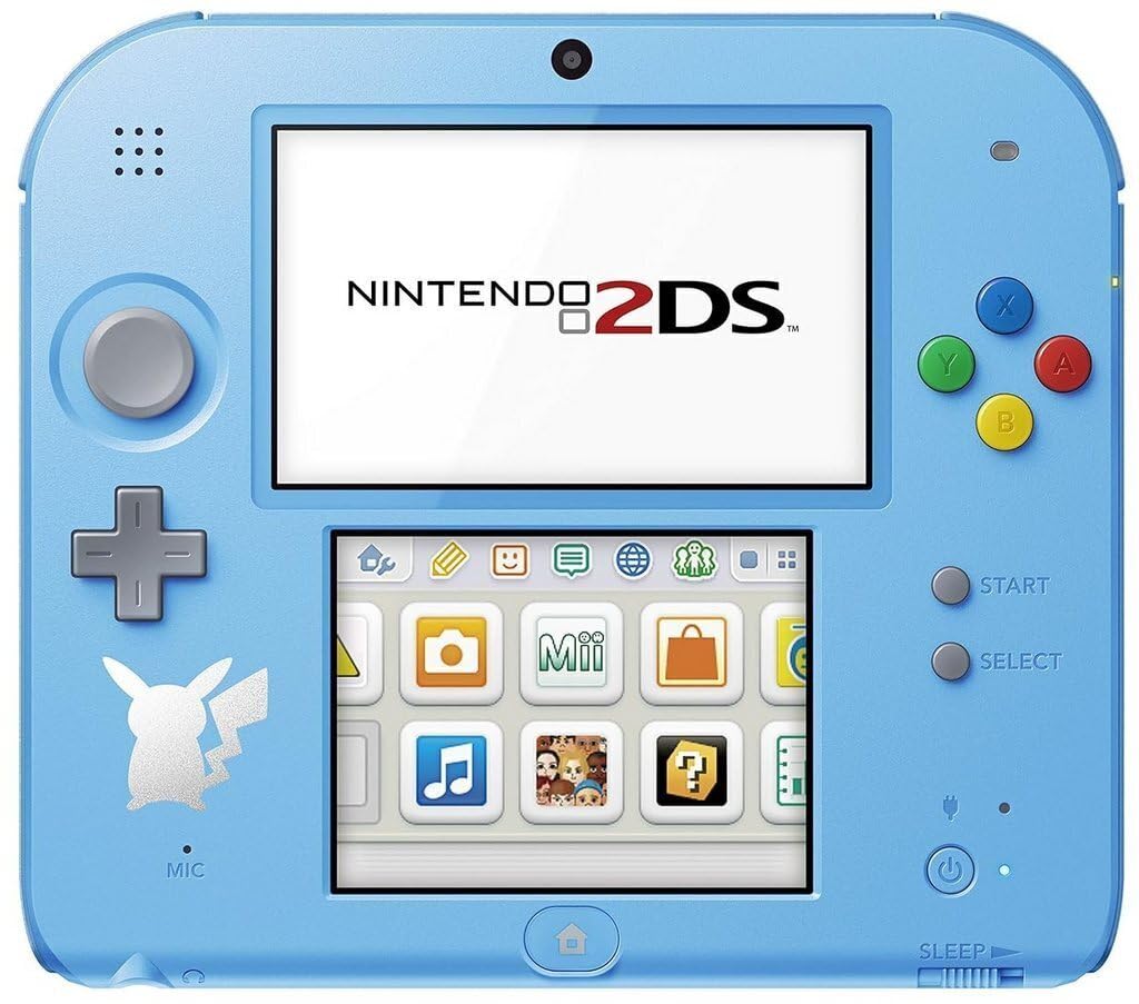 Console Nintendo 2DS : bleu + Pokémon Lune Préinstallé - édition speciale