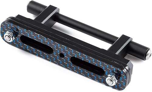 Miniatura 2 de H3 110 LCG Kit de chasis, rieles de chasis LCG de fibra de carbono brillante, bisagra de cabina para plataformas de tramposo de orugas RC SCX10