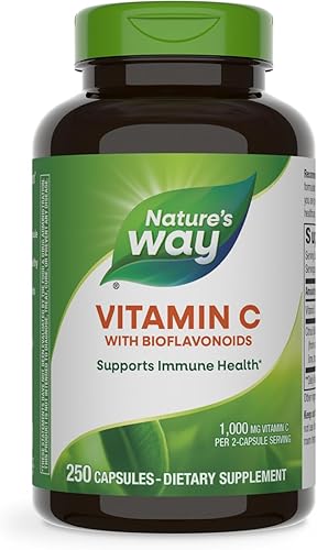 Nature 's WayVitamina C-500, con bioflavonoids, 250Cápsulas