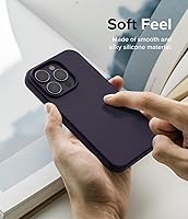 Vista 6 de Ringke Funda de silicona compatible con iPhone 14 Pro Max de 6.7 pulgadas, color morado oscuro