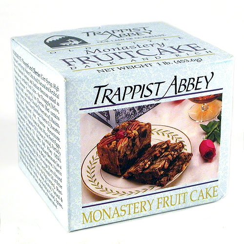 Trappist Abbey Monastery Fruit Cake - Moist & Rich Christmas Cake with Candied Fruits & Nuts (1 lb)