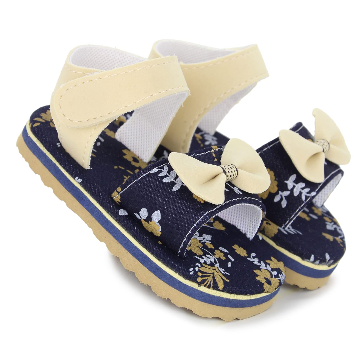 Neska Moda Baby Girls Eva Hook & Loop Chu Chu Musical Sound Sandals For 12 To 18 Months (Blue,Beige,White) -BT1343 (B09ZPR4LX4) Amazon Price History, Amazon Price Tracker