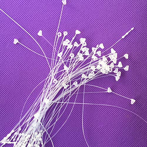 Bignc 3000 Pcs Plastic Fastener Hang Tag Snap Lock 5" Pin Security Loop For Retail Store Clothing（Clear） #TOP2