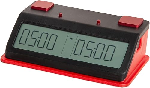 TapNset - Reloj de ajedrez profesional (sensores táctiles, rojo)