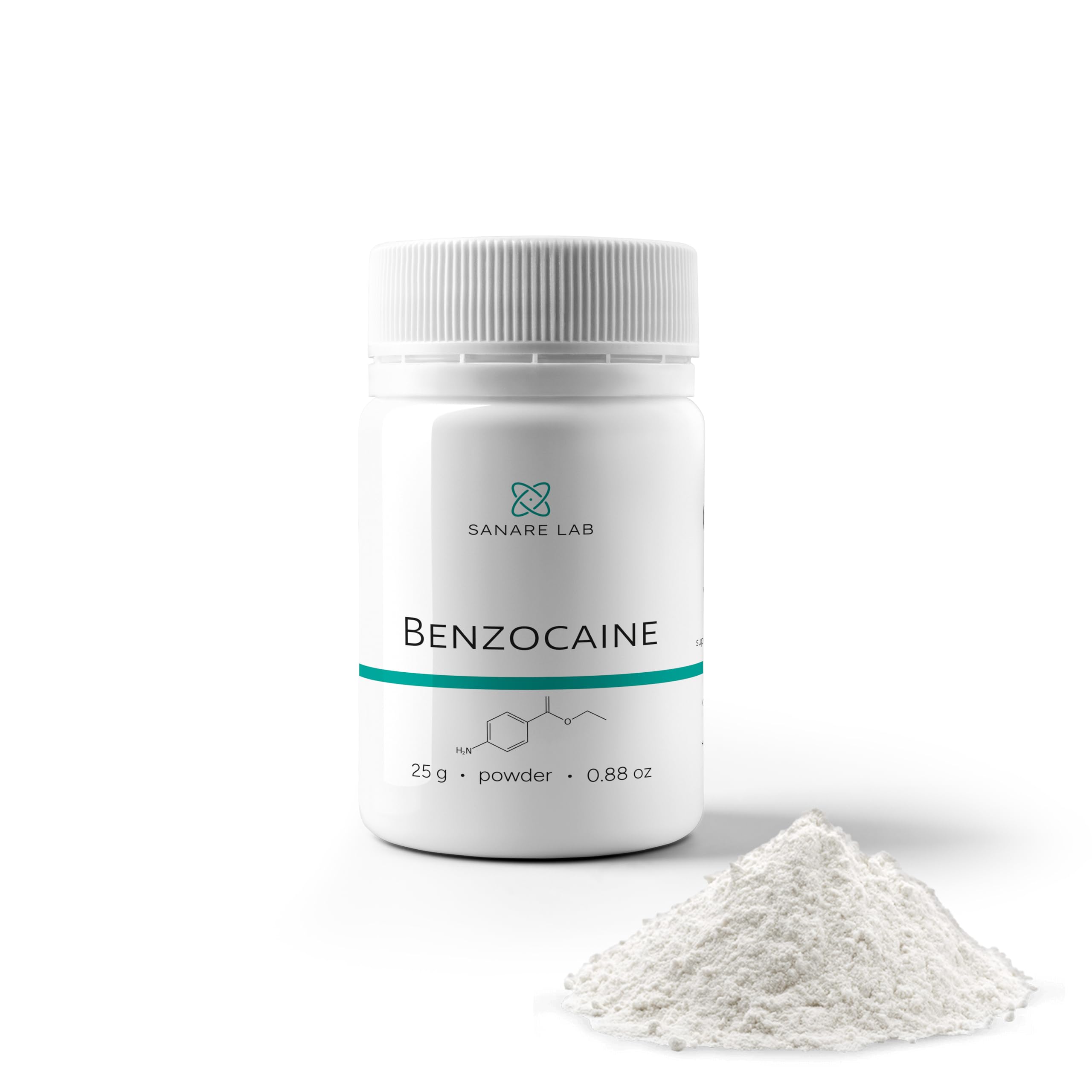 Sanare Benzocain Powder 99% Purity 50 Grams (25 gr)