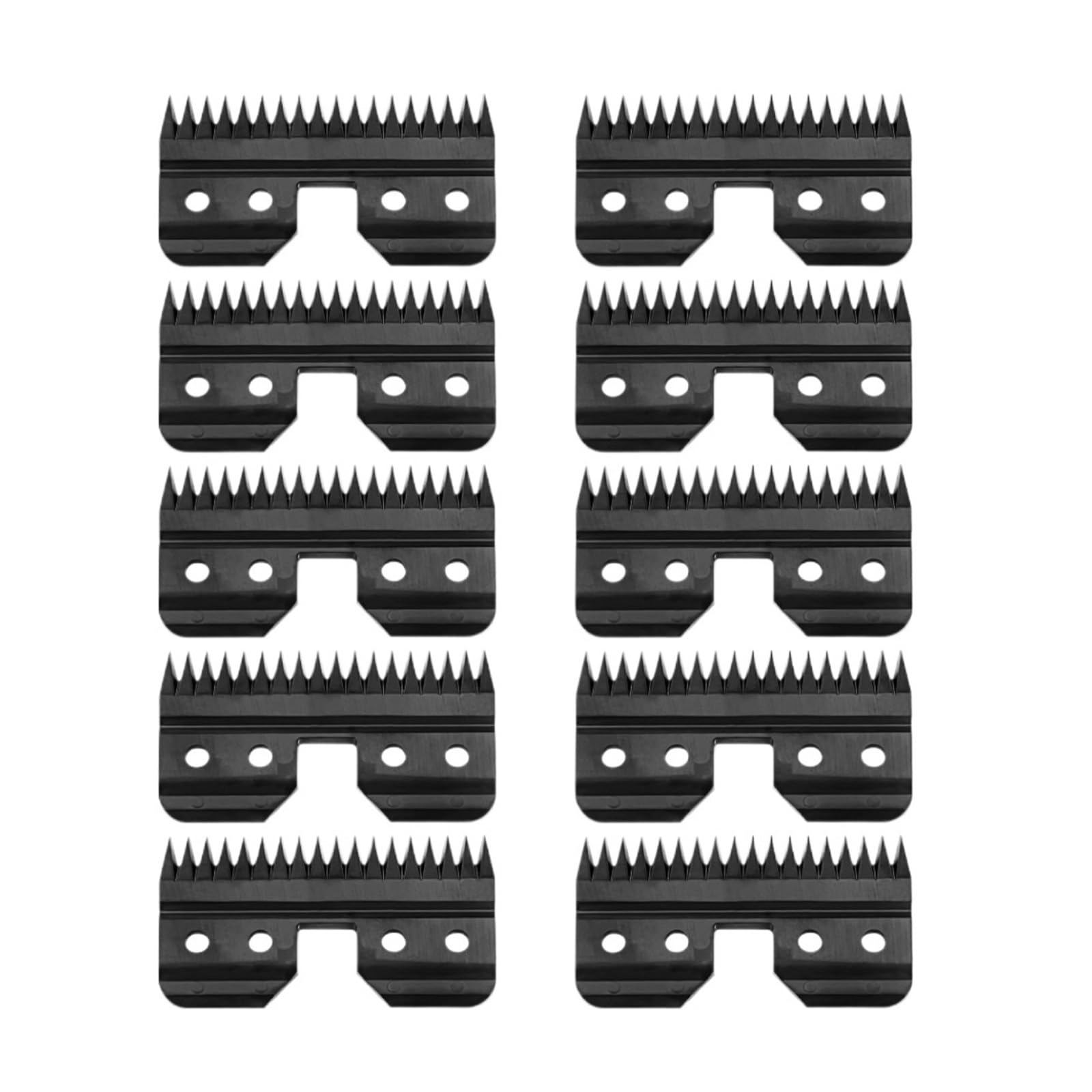 Lame Di Ricambio For Lame In Ceramica Nere Ad Alimentazione Rapida Da 10 Pezzi, Compatibili Con Oster, Clipper For Toelettatura A5 Con Lama Mobile For Tosatrici Ad Alimentazione Rapida