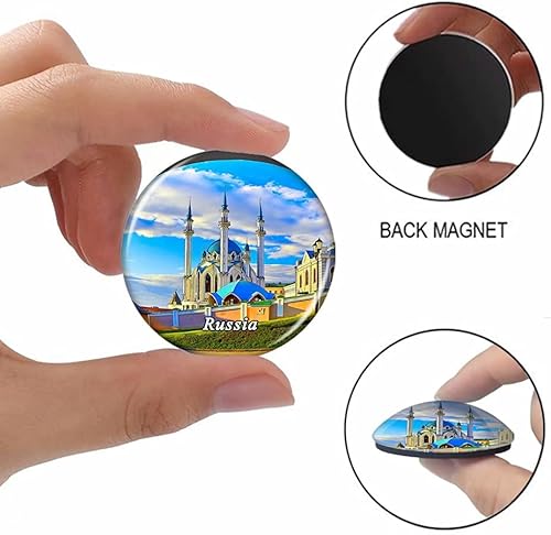 Miniatura 2 de Imán decorativo para nevera de Rusia Kazan con imán decorativo para la ciudad turística de viaje, colección de recuerdos, regalo fuerte para nevera