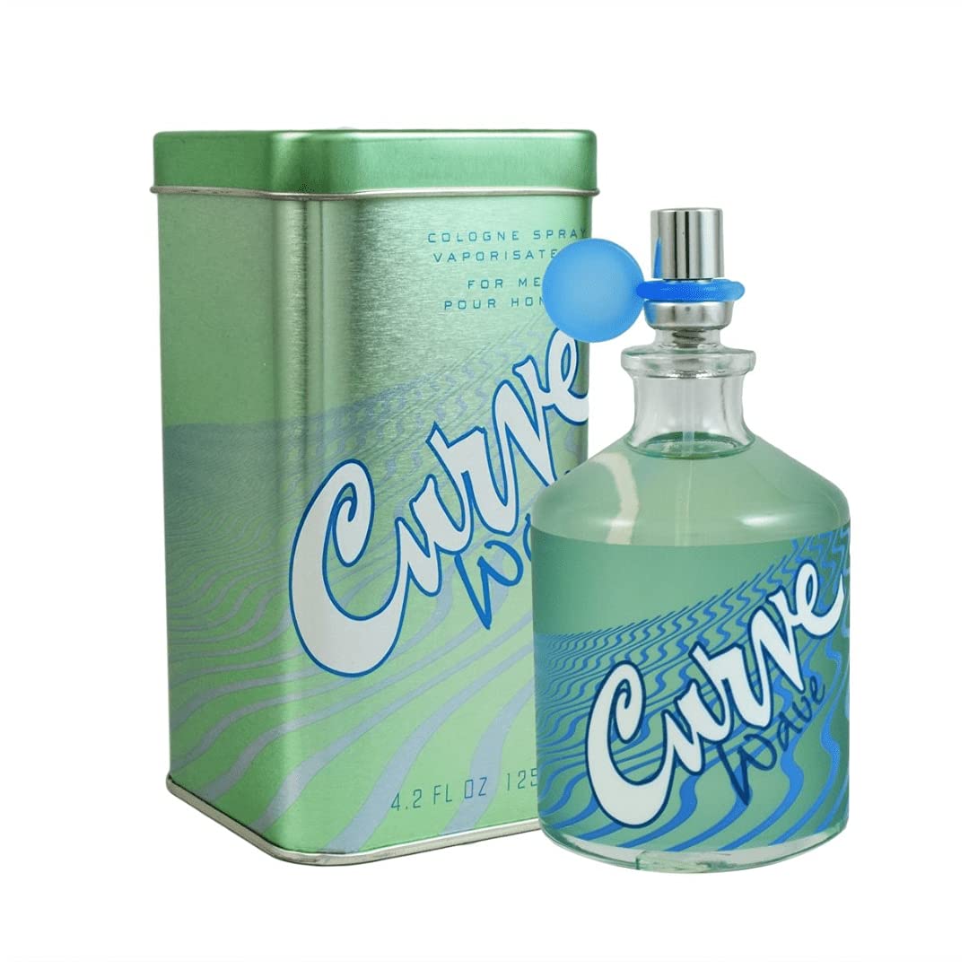 Curve Wave Cologne for Men, Fragrance Spray, 4.2 fl oz | Men's cologne spray with notes of fresh air, lavender & bamboo. Cool