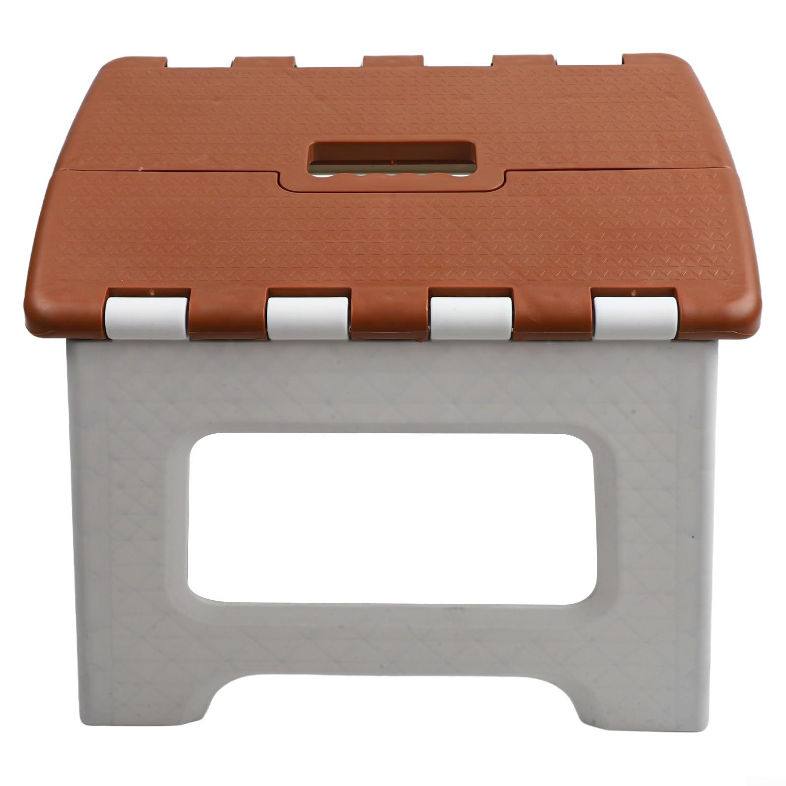 Taburete plegable portátil para camping, jardín y pesca con diseño compacto marrón