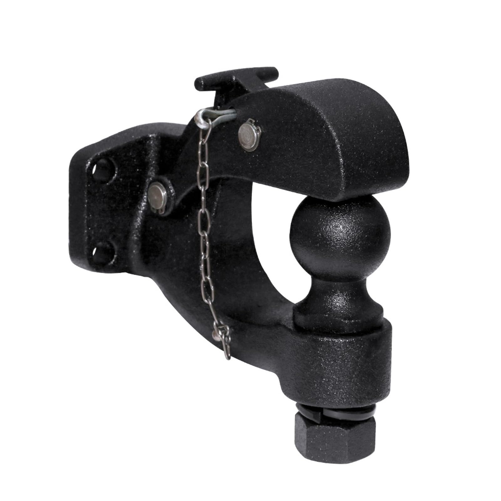 Zaczep przyczepy, Matowy Czarny Zaczep Czopowy 2 "50mm Kula Holownicza Heavy Duty 5 TON Hak Holowniczy Do Samochodu Części Do RV Camper Caravan Akcesoria Do Samochodów Kempingowych(50mm Ball)