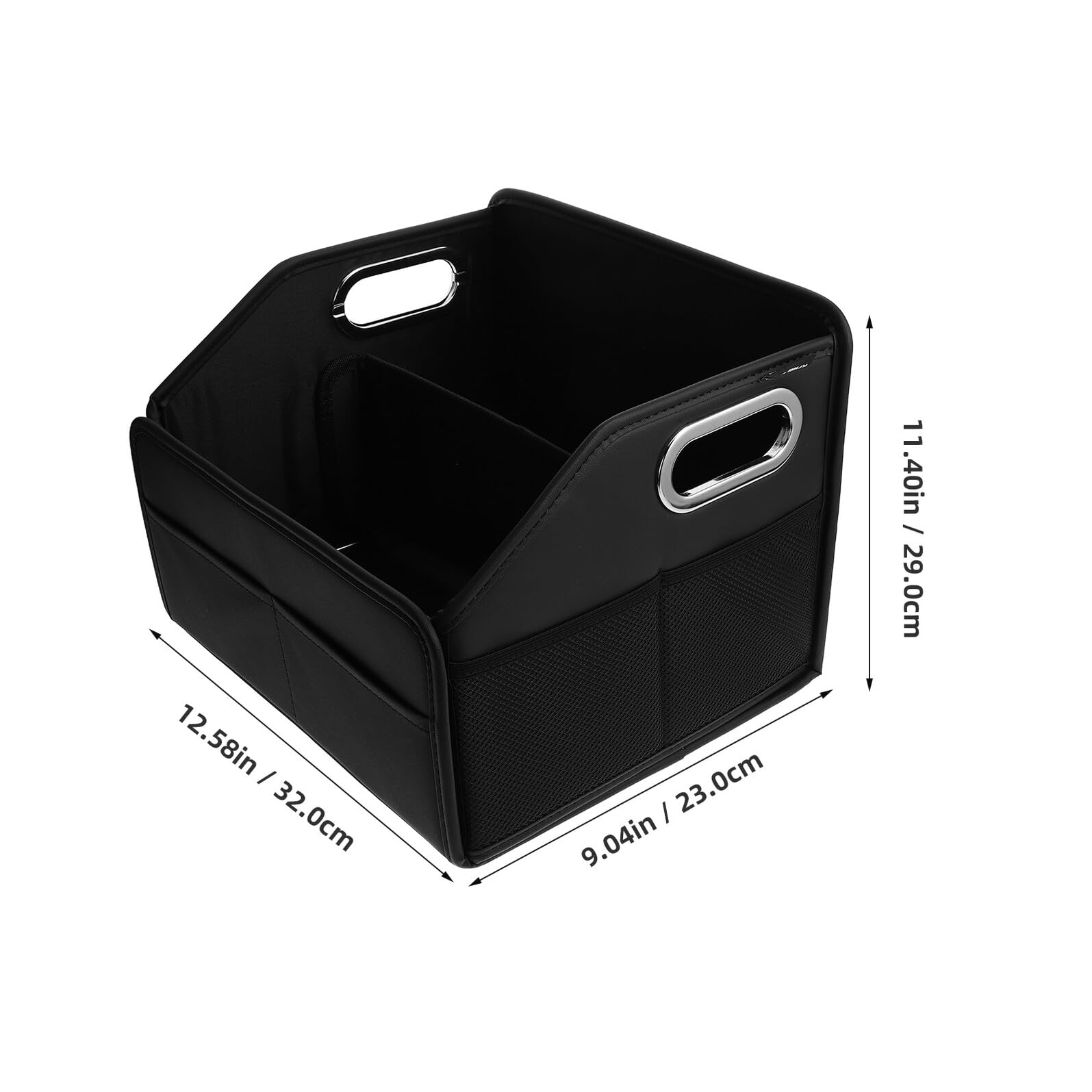 Cabilock Organizador Maletero Coche Plegable con Asas Reforzadas Múltiples Compartimentos para Suv Caja Almacenamiento Resistente y Portátil