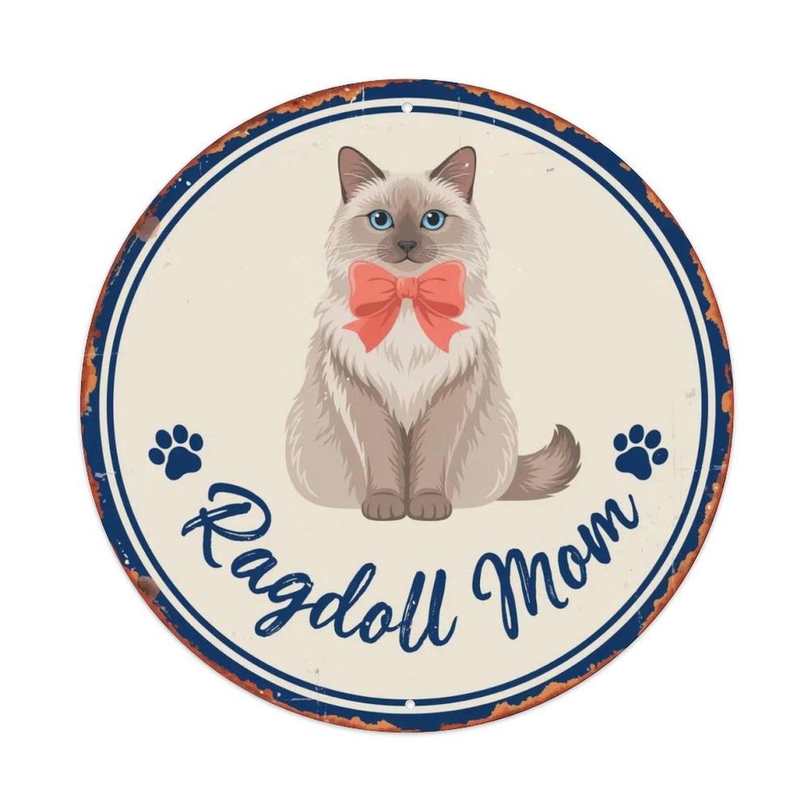 Ragdoll Mom Metal Tin Sign Plaque