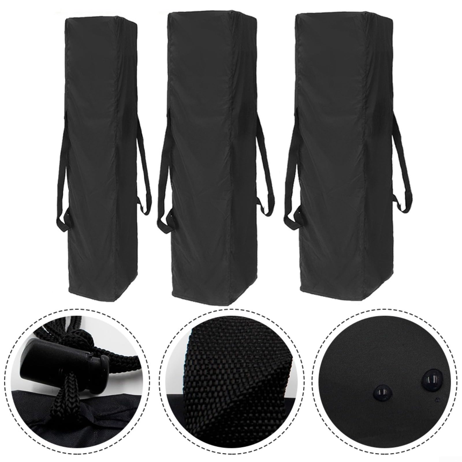 FACAIIO Bolsa de almacenamiento para tienda de campaña, bolsa de transporte de poliéster resistente al agua con asa y cuerda ajustable para camping y picnic (S 140 x 34 x 34 cm)