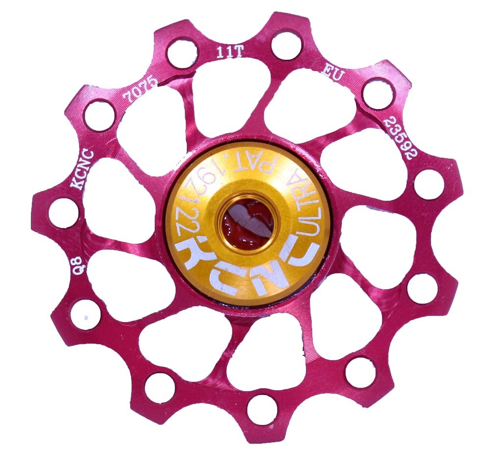 KCNC Jockey Wheel Ultra gear accessories 11T, SS-Bearing red