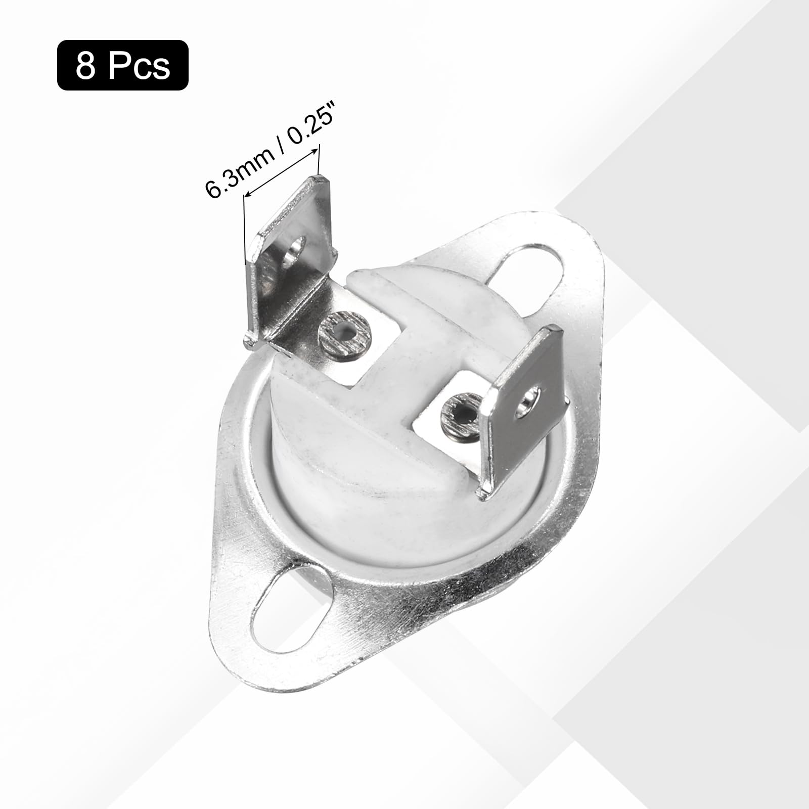 Produktbild von 8 Stück KSD301 Thermoschalter 120°C – NC, 250V 16A, Bimetall-Temperaturregler Für Backöfen & Kaffeemaschinen