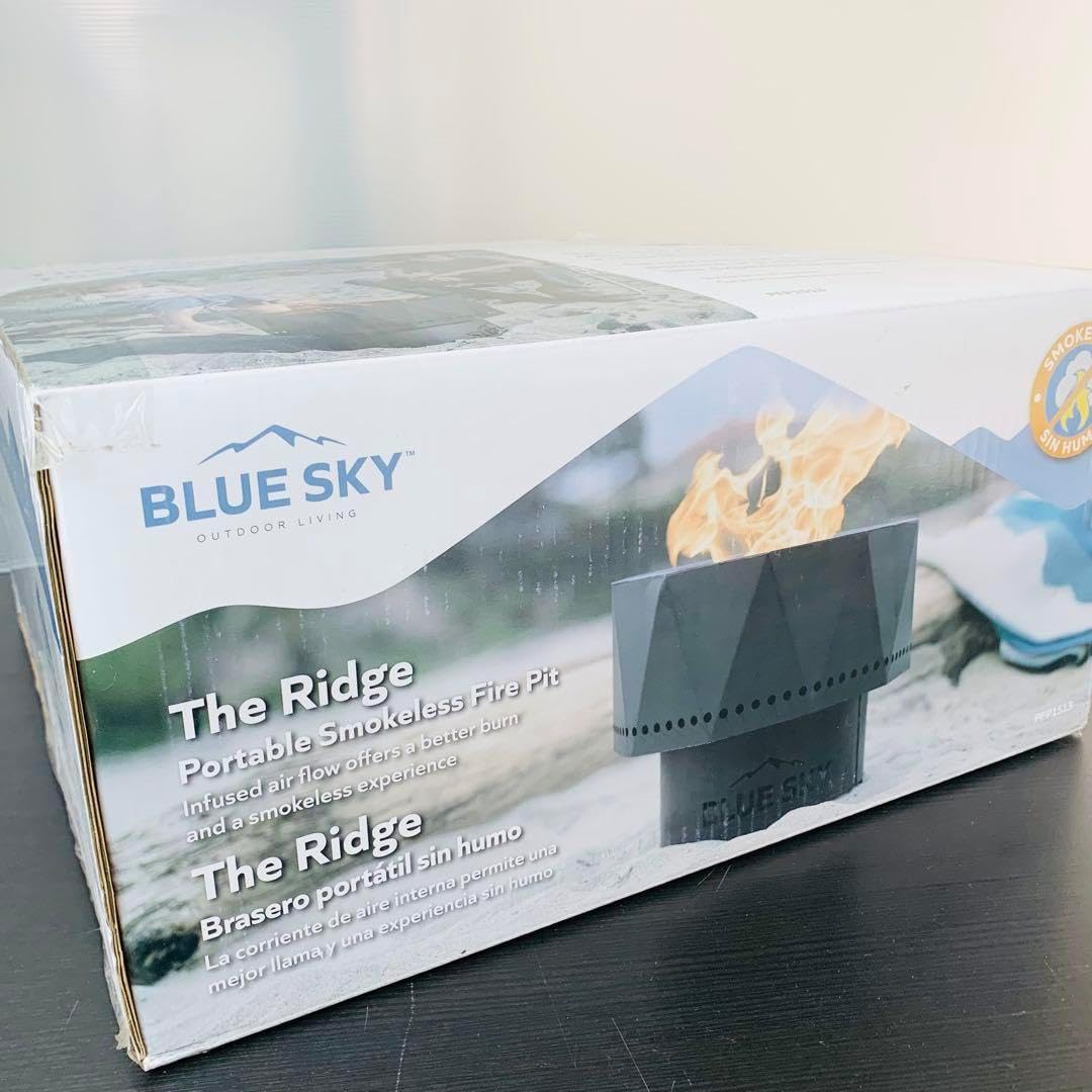 ☆最終値下げ☆ BLUE SKY 焚き火台 二次燃焼 ペレットストーブ オールブラックの二次燃焼焚き火台！【Blue Sky Outdoor Living