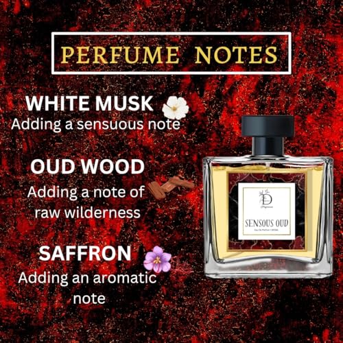 Image of Dionii SENSOUS OUD Unisex Eau De Parfum Perfume | Long Lasting Wood Fragrance With Saffron & Sandalwood, 100 ML