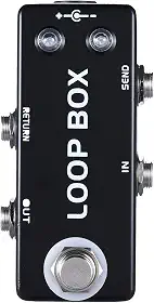 Moskyaudio Pedal De Efeito Guitarra Ymuze Mini Loop Box Com Seleção Canais True Bypass