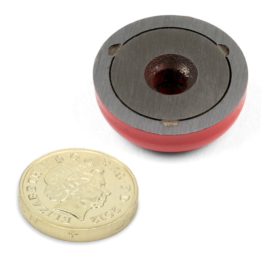 Magnet Di Pentola Bassa Alnico Per Applicazioni Ad Alta Temperatura, Ingegneria E Produzione - Foro Contropiede C/W Dia 5mm Di Spessore C/W 5,2mm - Pacchetto Di 4kg - Pacco Di 4