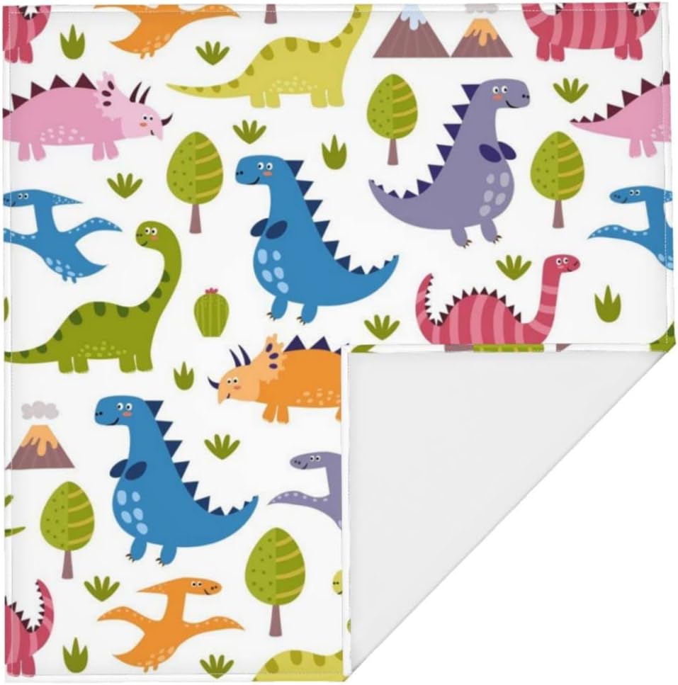 ヘッドバンド ヘアバンド ネックカバー キュート カラフル 恐竜柄 