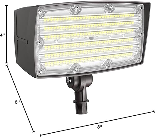 Miniatura 3 de World Smart LED Luz de inundación al aire libre 55W, 5700K - Luz de paisaje de bajo voltaje para rayos al aire libre - Montaje en nudillos CA