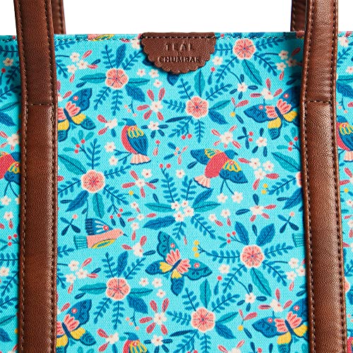 Image of TEAL BY CHUMBAK Laptop Backpack for Women, Stylish Canvas Bag for College, Office, School and Travel, Fits 15-Inch Laptop, Lightweight and Durable with Organizer