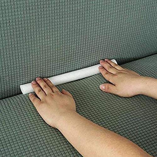 LRuilo Palo de espuma antideslizante para funda de sofá, funda antideslizante para agarres de sofá, se utiliza para funda fija de sofá portátil, 500cm(197inch)